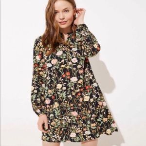 Loft Floral Dress // Small petite